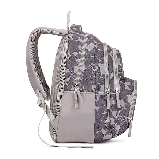 Genie Spring Backpack for Girls – 17” | Cute, Colorful, Lightweight & Water-Resistant with Happy Pouch