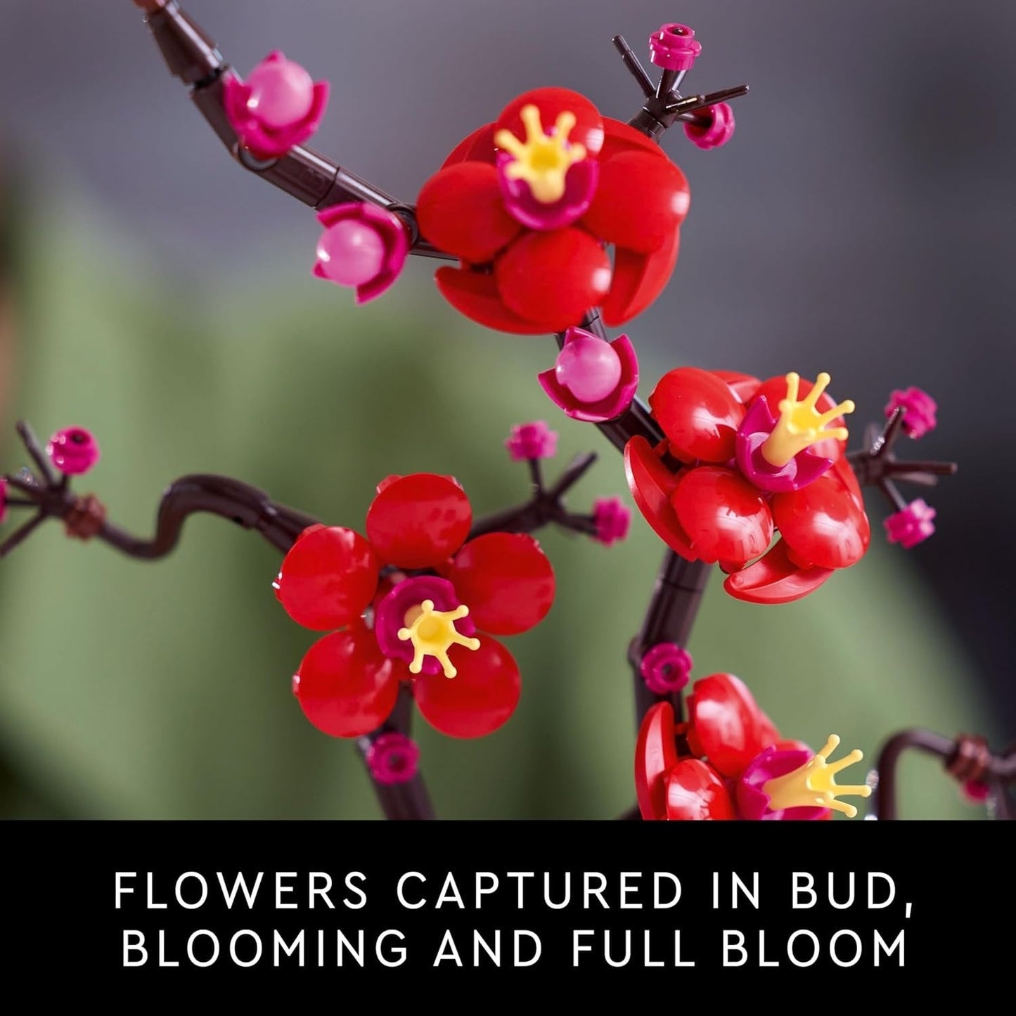 LEGO Icons Plum Blossom Flower Decor Display Set 10369 (327 Pieces)- Botonical Collection