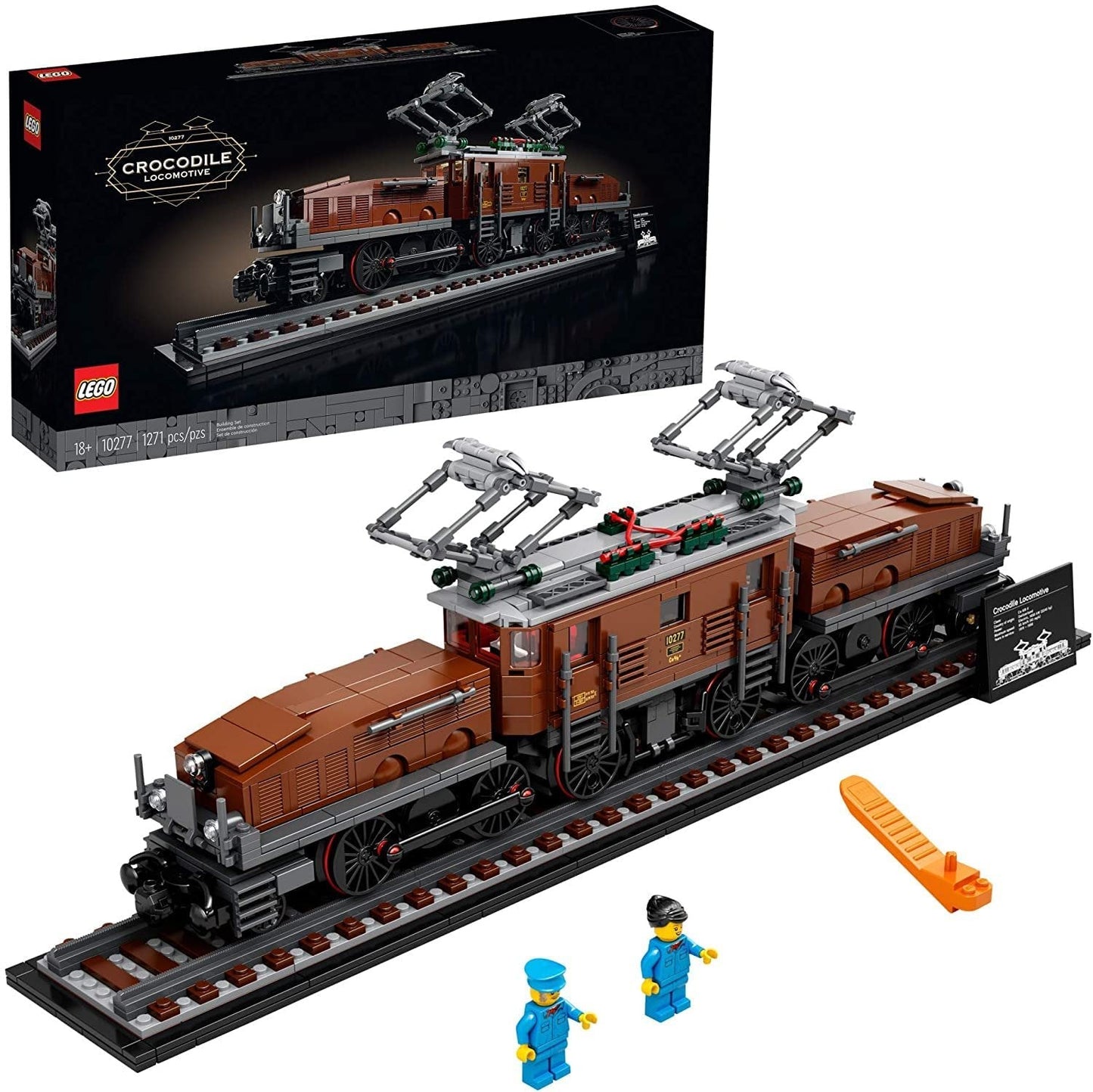 LEGO Crocodile Locomotive 10277 Train Model Building Kit