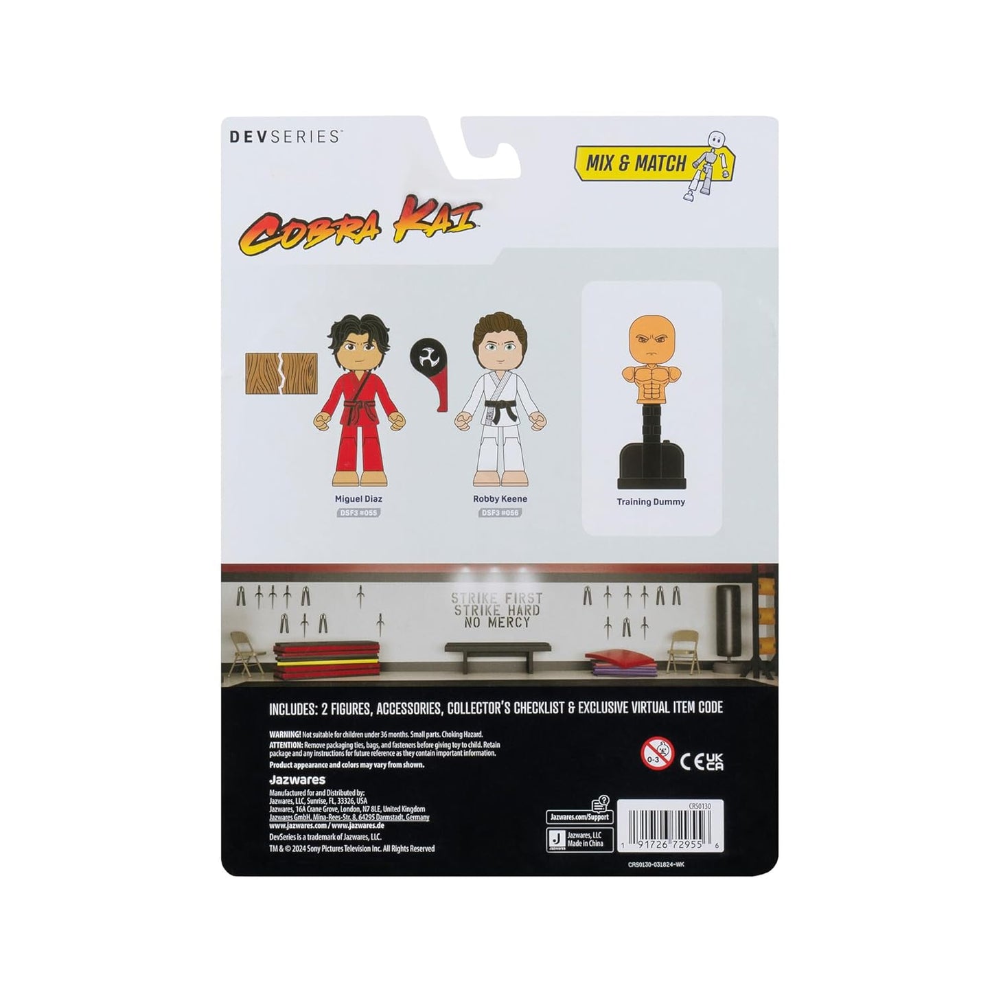DevSeries Cobra Kai Ultimate Action figure: Diaz vs. Keene Game Pack – 2.75" Action Figures with Accessories & Exclusive Virtual Item
