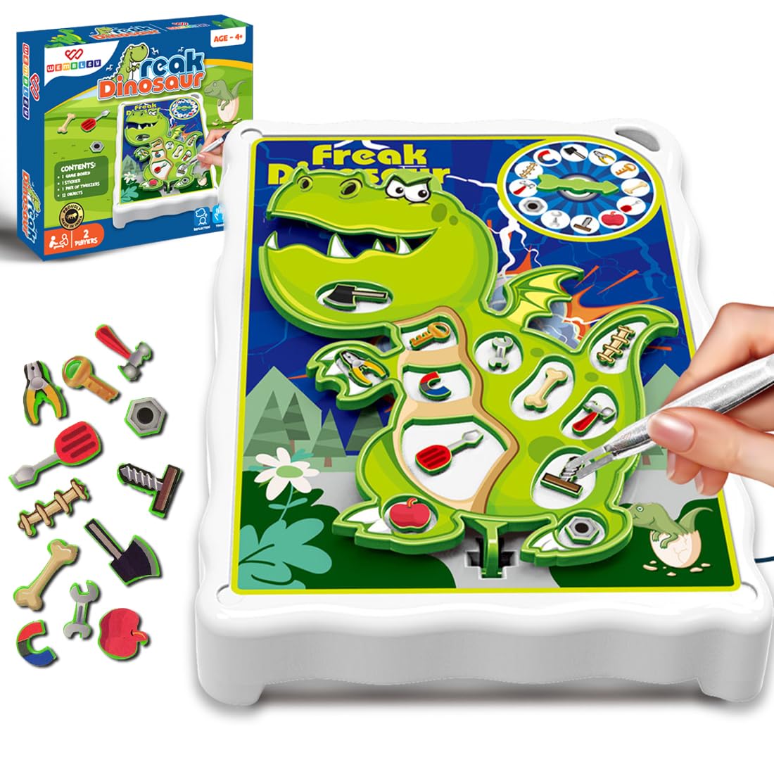 Freak Dinosaur Operation Board Game – Electronic Skill Toy for Kids Ages 4–12
