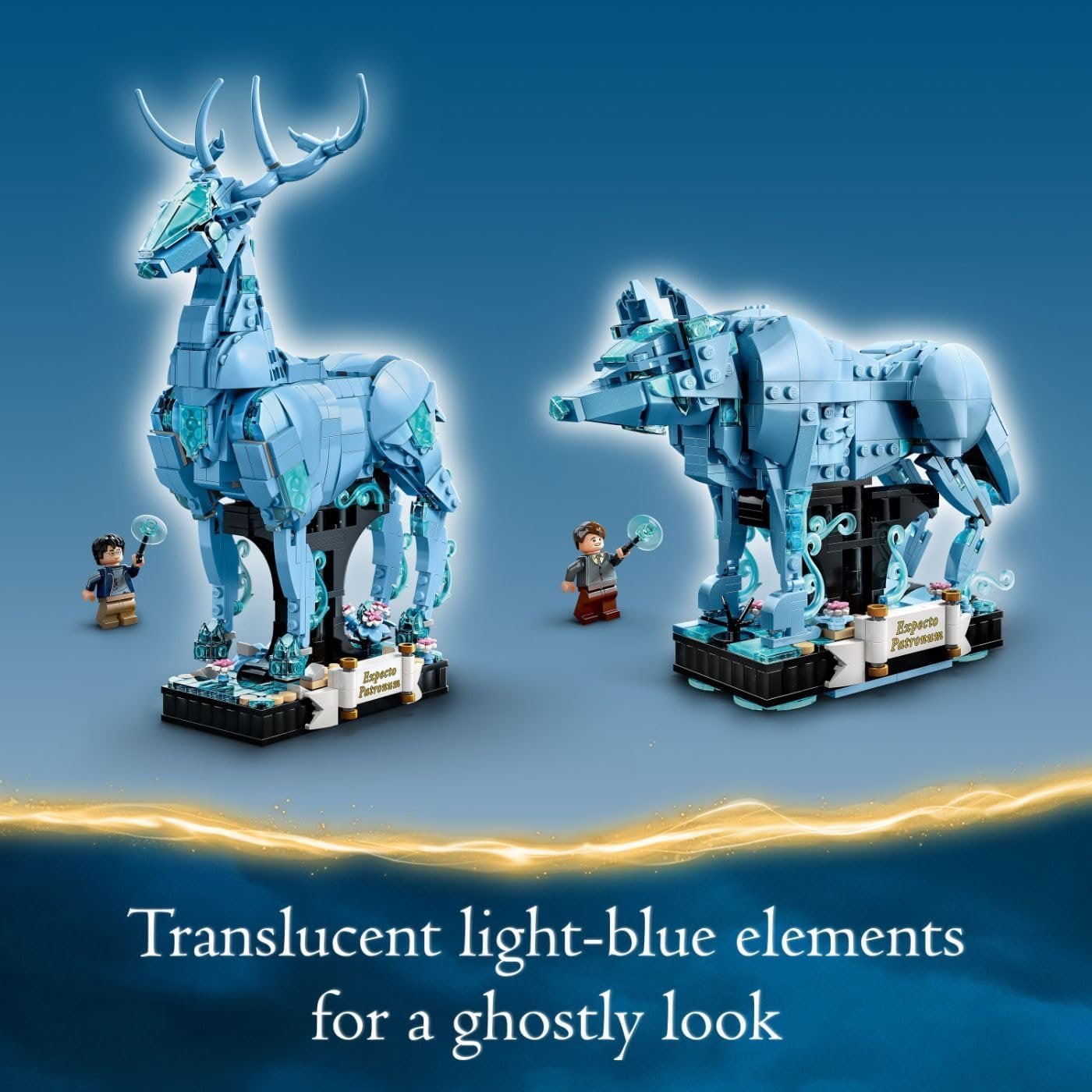 LEGO Harry Potter Expecto Patronum 76414 Collectible 2-in-1 Building Set; Birthday Gift Idea for Teens or Fans Aged 14 and Up;