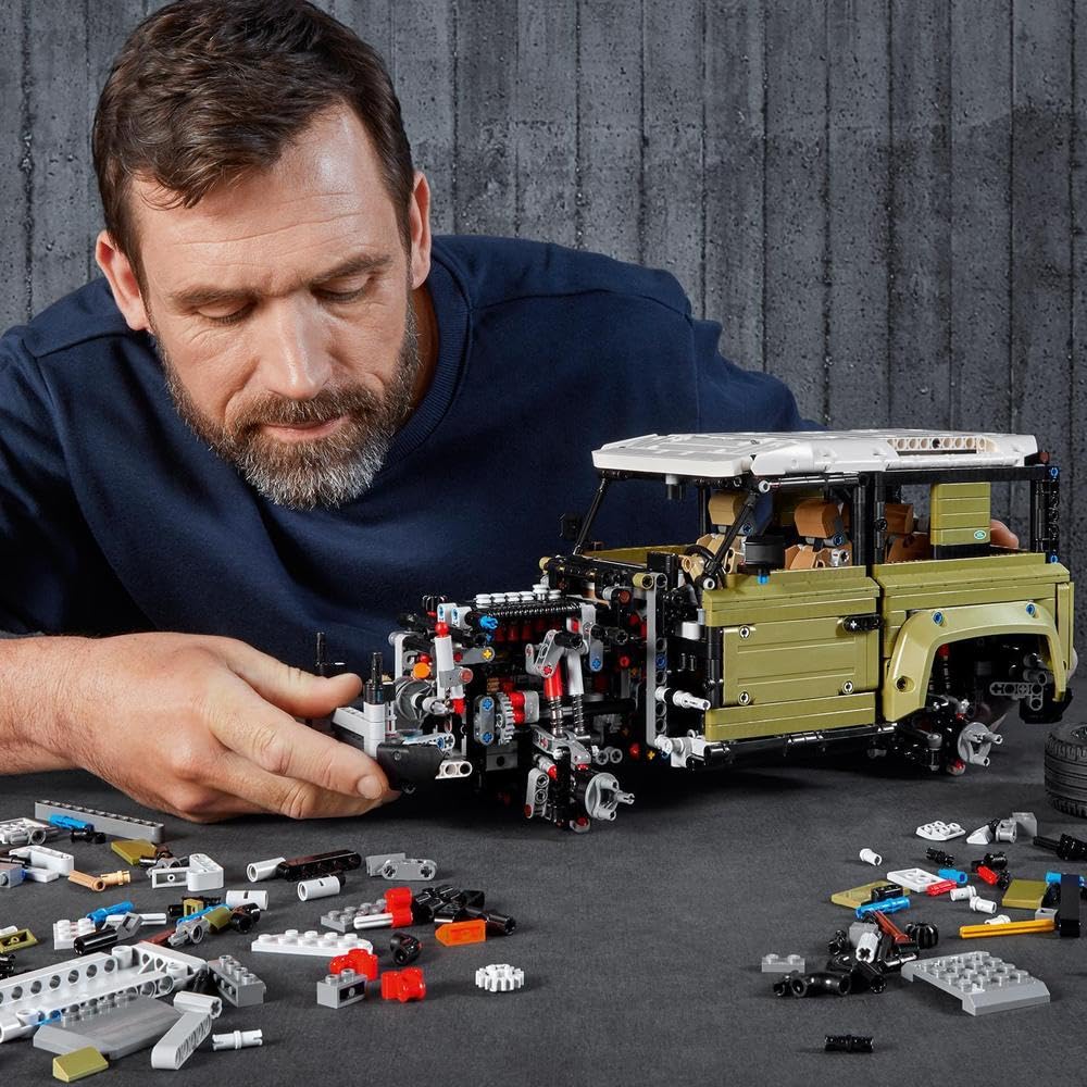 LEGO 42110 Technic Land Rover Defender Off Road 4x4 Car, Exclusive Collectible Model, 2573 Pieces Advanced Building Set,Multicolor