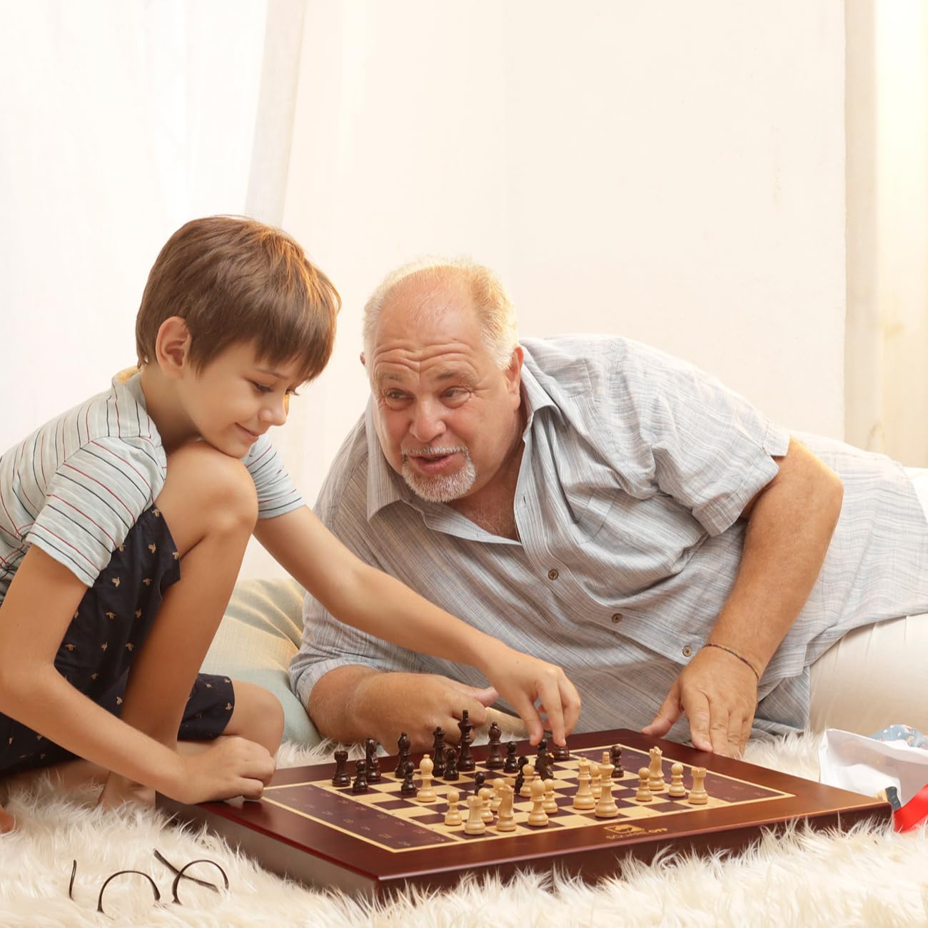 Miko Chess Grand: The World's Smartest AI-Powered Electronic Chess Board | Fully Automated Magnetic Wooden Set with Self-Moving Pieces for All Skill Levels