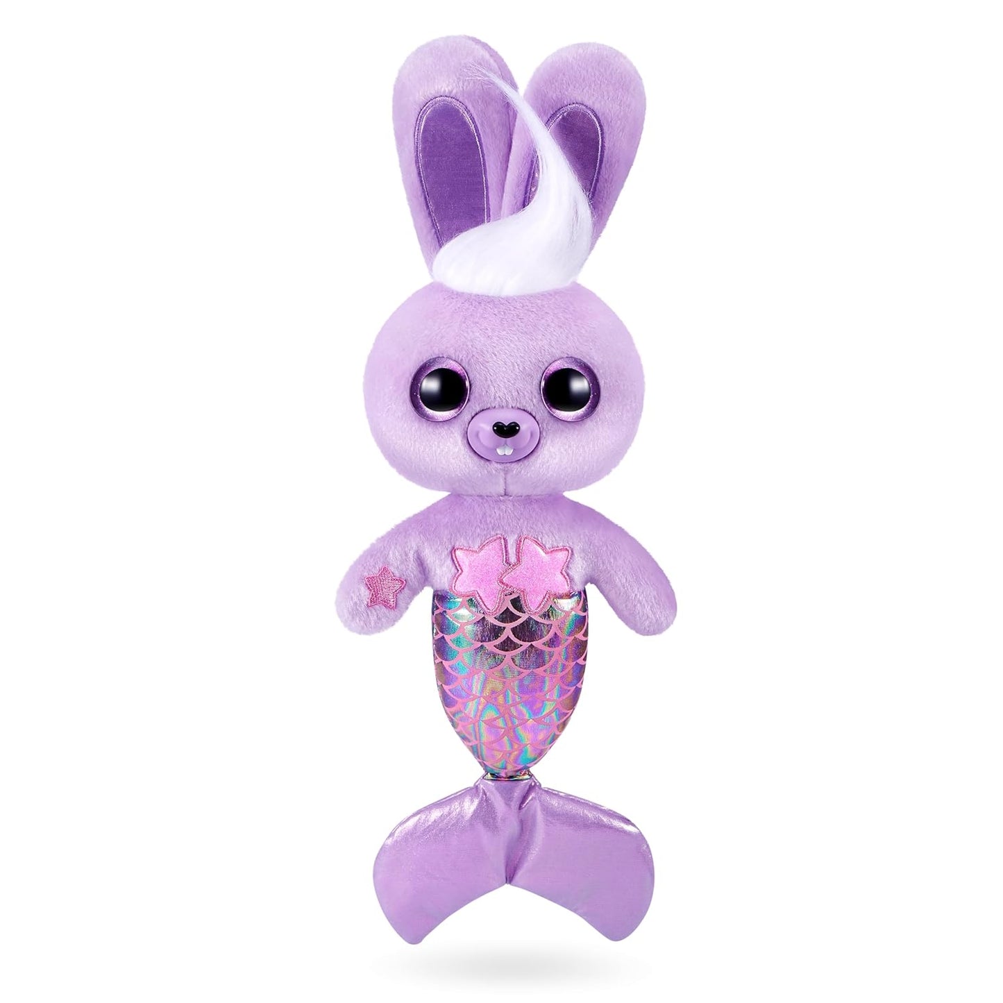 Pets Alive Furmaids by ZURU Mermaid Plush Interactive Light and Sound Girls Toy (Purple Rabbit)