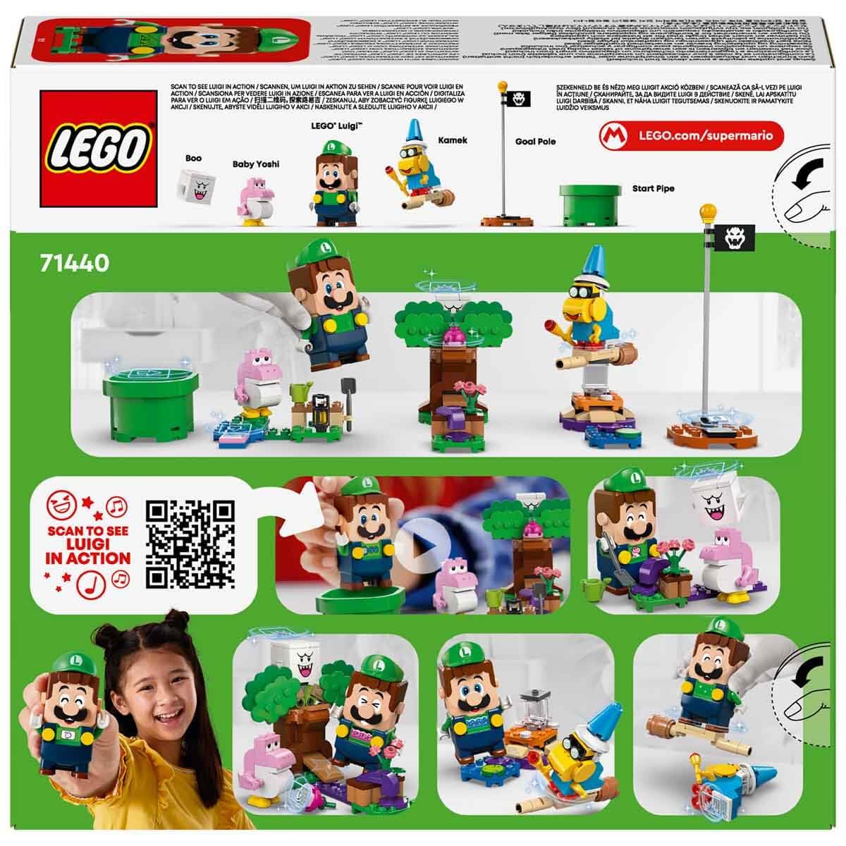LEGO 71440 Adventures with Interactive Luigi, Super Mario! (210 Pieces) Age 6+