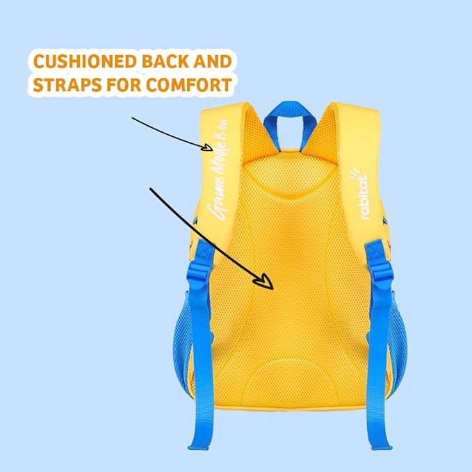 Rabitat School Bags Smash Unisex School Bag – Fun & Durable Backpack for Kids (4-8 Years)