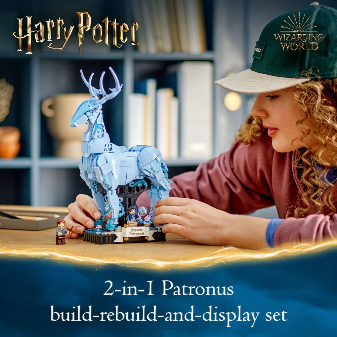 LEGO Harry Potter Expecto Patronum 76414 Collectible 2-in-1 Building Set; Birthday Gift Idea for Teens or Fans Aged 14 and Up;