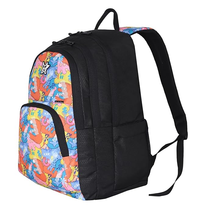 Arctic Fox School Bags Color Splash Castel rock 34 Liters School Backpack for Boys and Girls