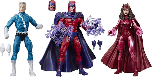 Marvel Legends Series 6" Family Matters 3 Pack with Magneto, Quicksilver, & Scarlet Witch Action Figures