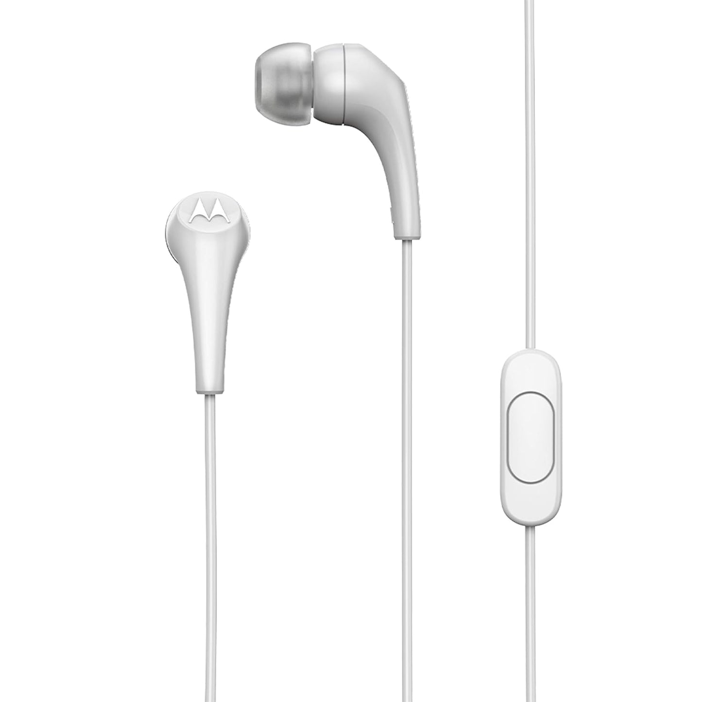 Motorola Earbuds 2 Wired in Ear Headphone with Mic (White)