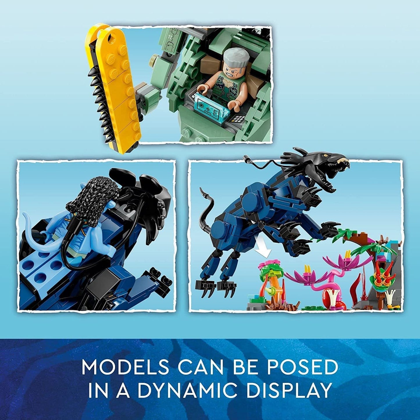 LEGO 75571 Avatar Neytiri & Thanator vs. AMP Suit Quaritch Buildable Action Toy