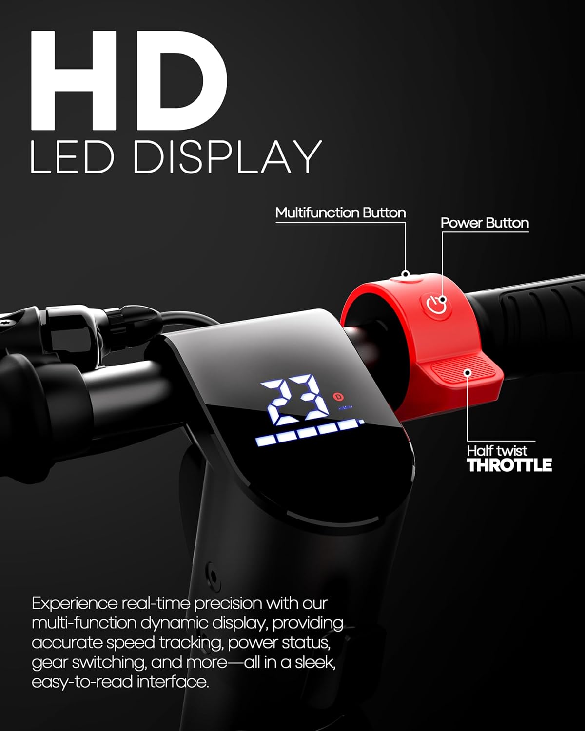 UBOARD X Pro Electric Scooter – 25Km Range, Fast Charging, Foldable E-Ride with LED Display & Dual Brakes (Black)