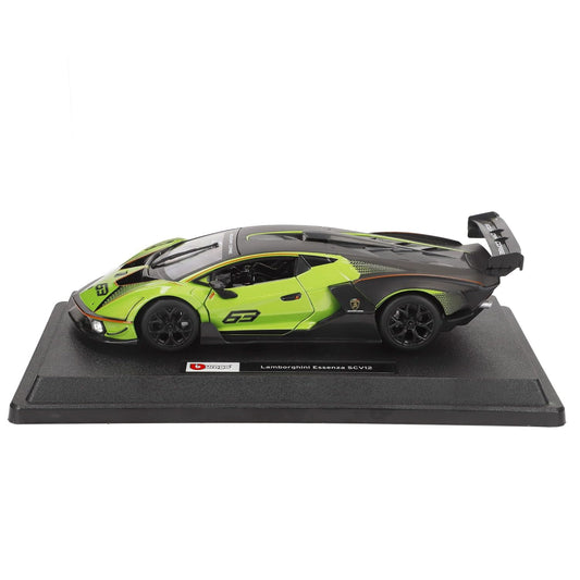 Bburago 18-28017 Lamborghini Essenza SCV12 1:24 Scale Model car, Green/Black