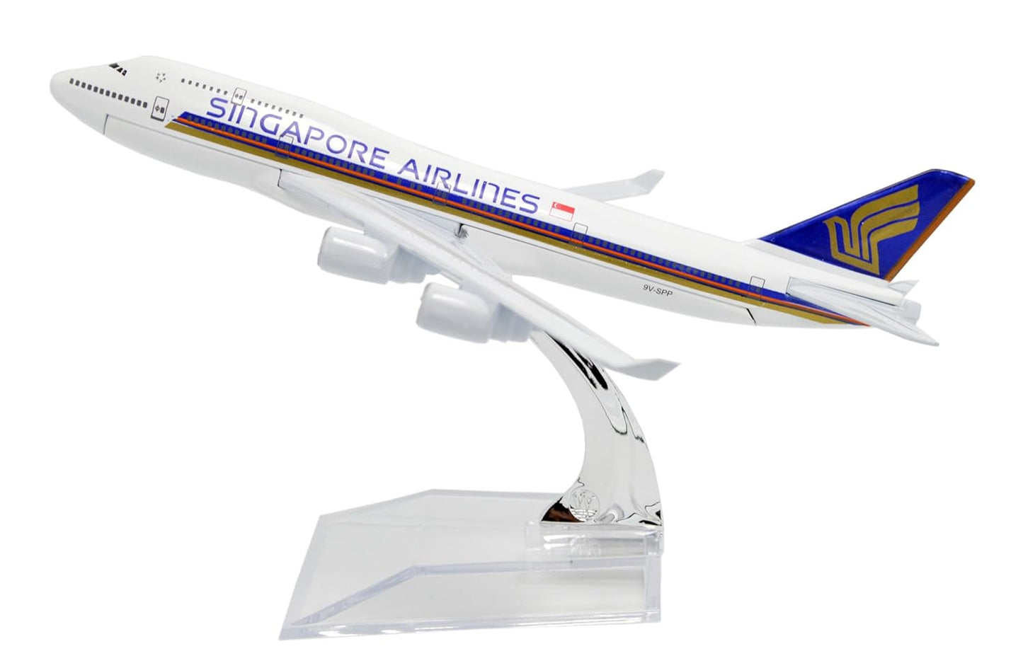 Collectible 1:400 Scale Aircraft Model Airplane – Singapore Airlines B747 (16 cm)