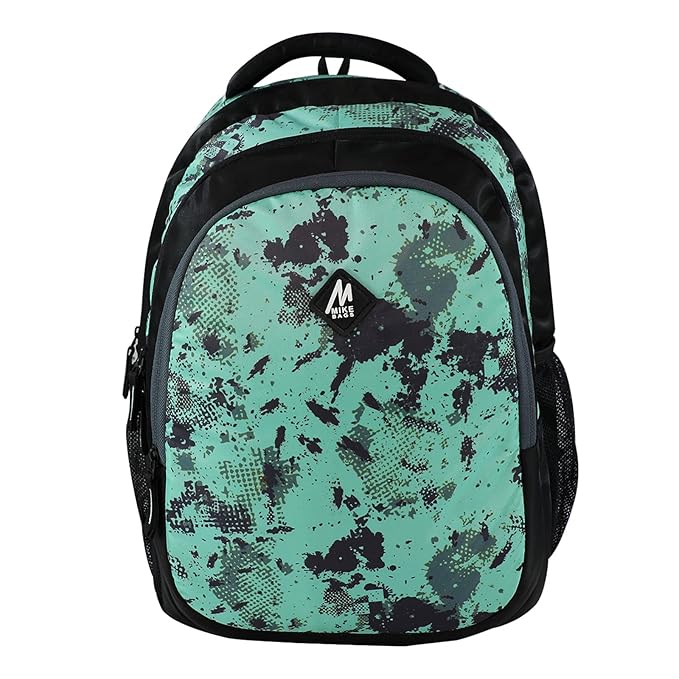 Mike School Bags Trio Backpack – 17L | Stylish & Spacious Sea Green Backpack
