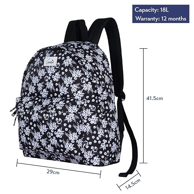 Genie Tribe Royal Casual Backpack | Stylish, Lightweight & Spacious for Everyday Use