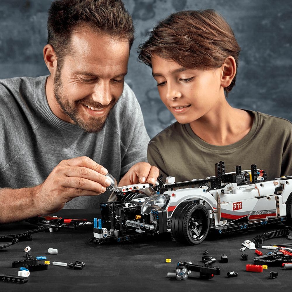 LEGO 42096 Technic Porsche 911 Rsr Building Blocks For Kids (1580 Pcs) ,Multicolor