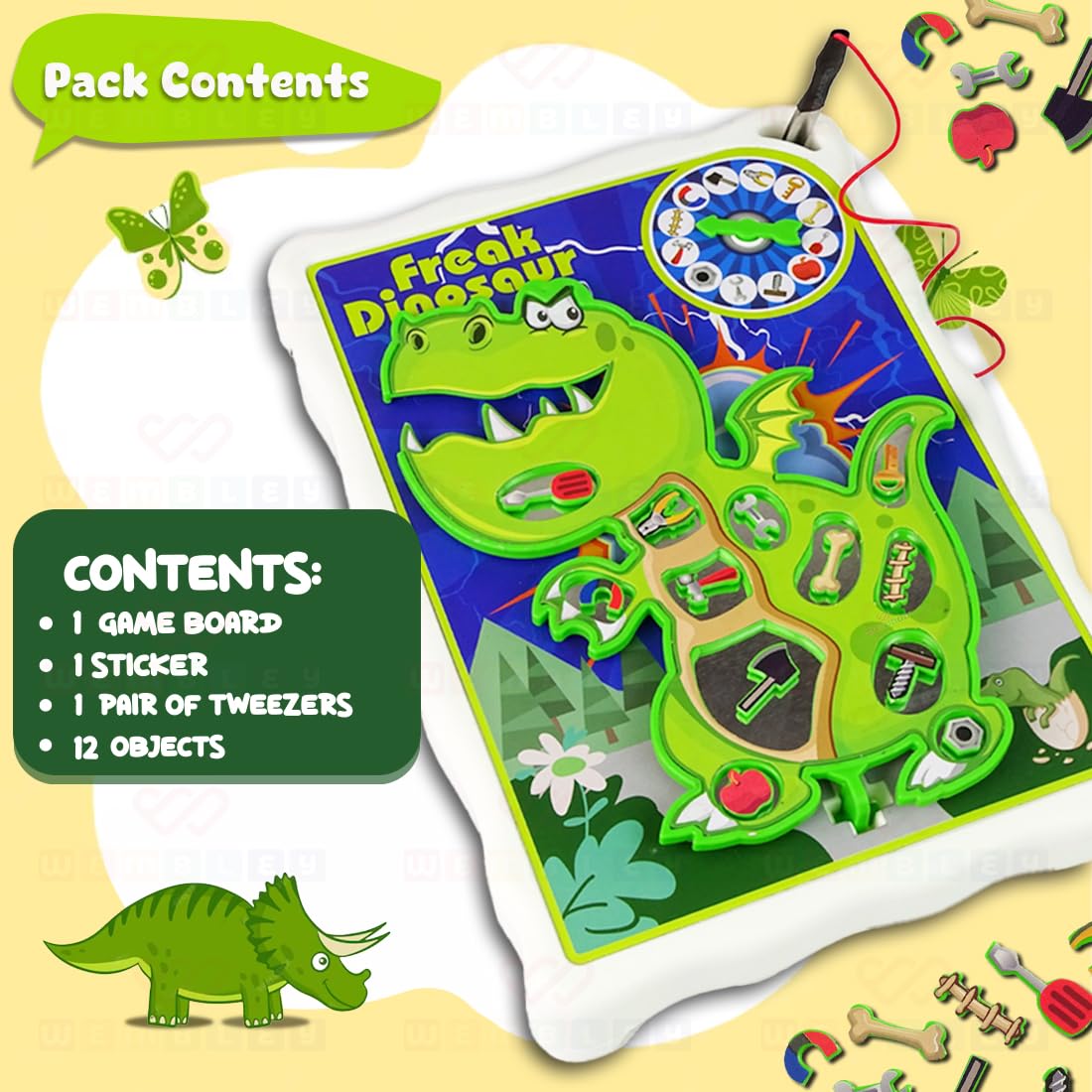 Freak Dinosaur Operation Board Game – Electronic Skill Toy for Kids Ages 4–12