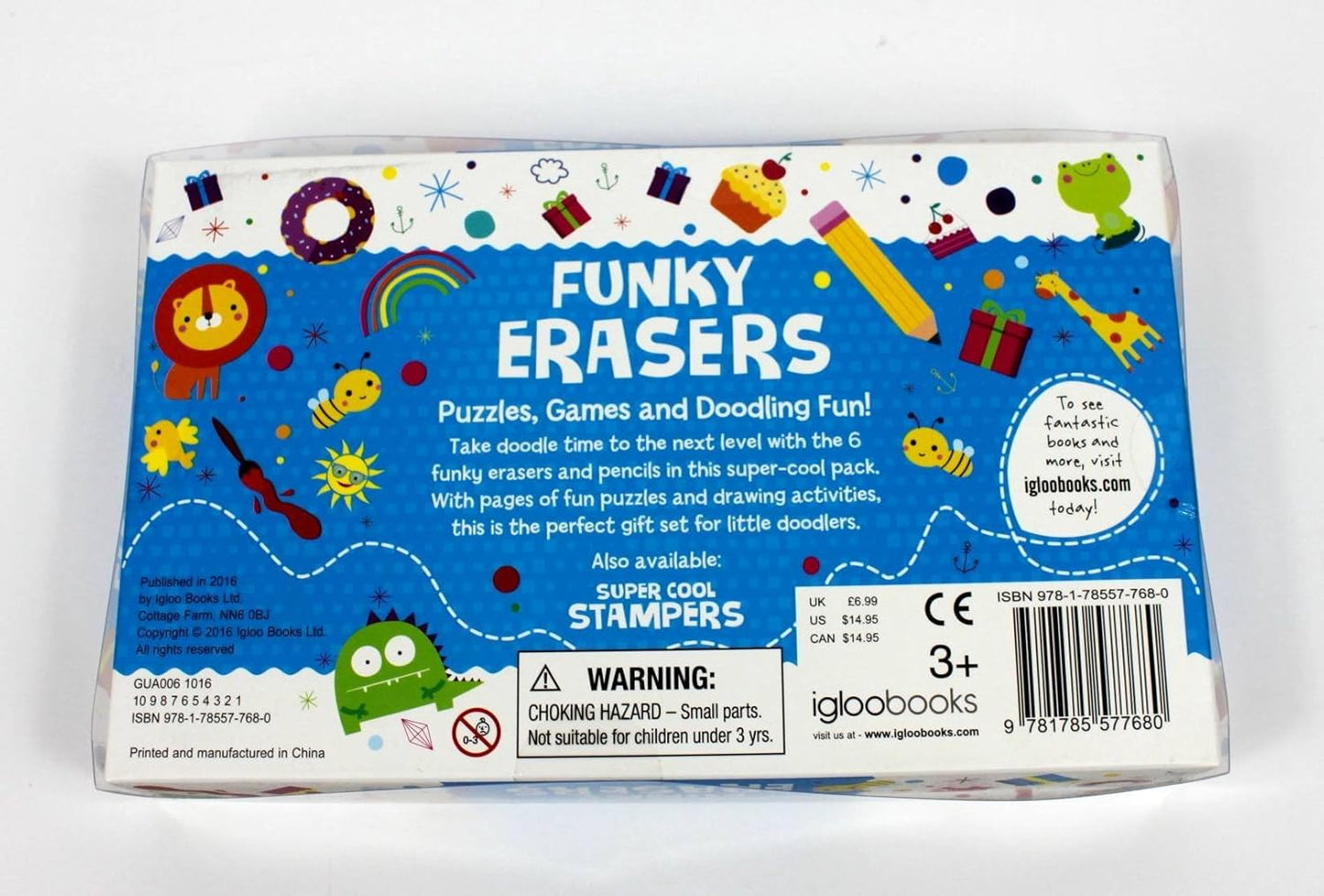 Pencil Toppers. Funky Erasers Puzzles, Games And Doodling Fun!