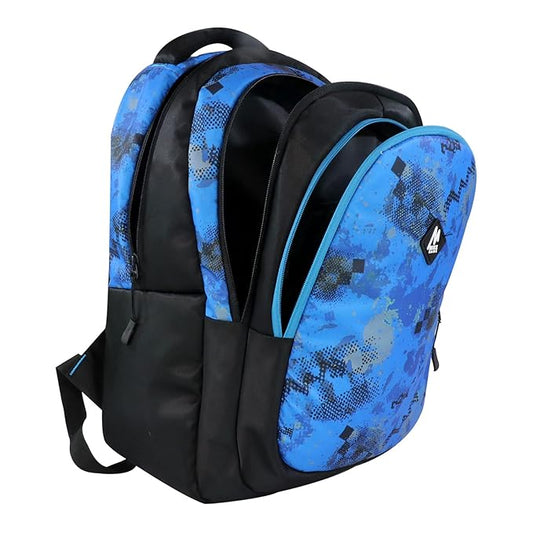 Mike School Bags Trio Backpack – 17L | Stylish & Spacious Blue Backpack