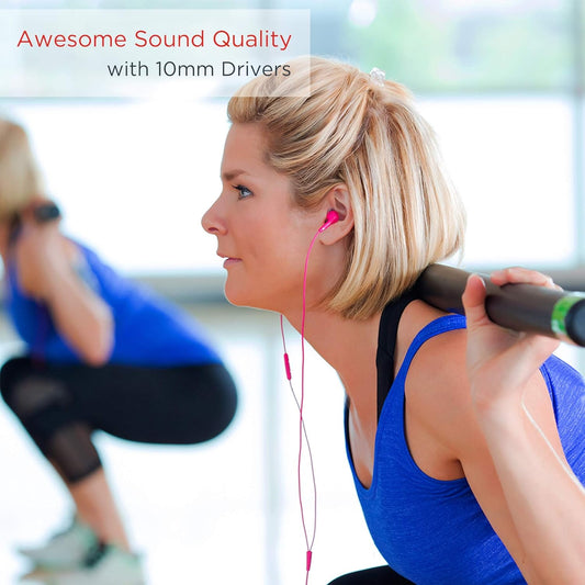 Motorola Earbuds 2 Wired in Ear Headphone with Mic (Blue)