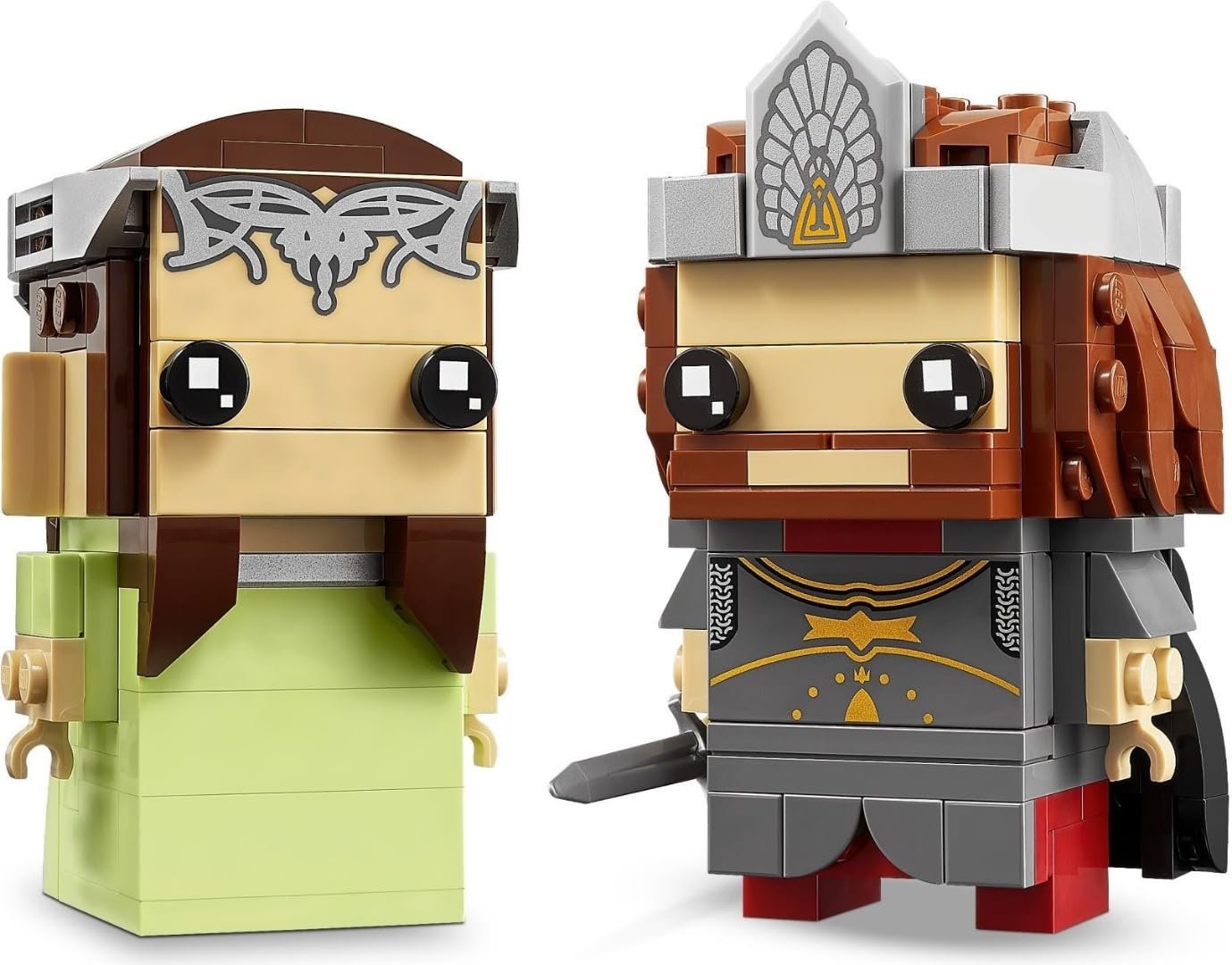 LEGO 40632 Brick Headz Aragorn and Arwen The Lord of The Rings (261 Pieces)