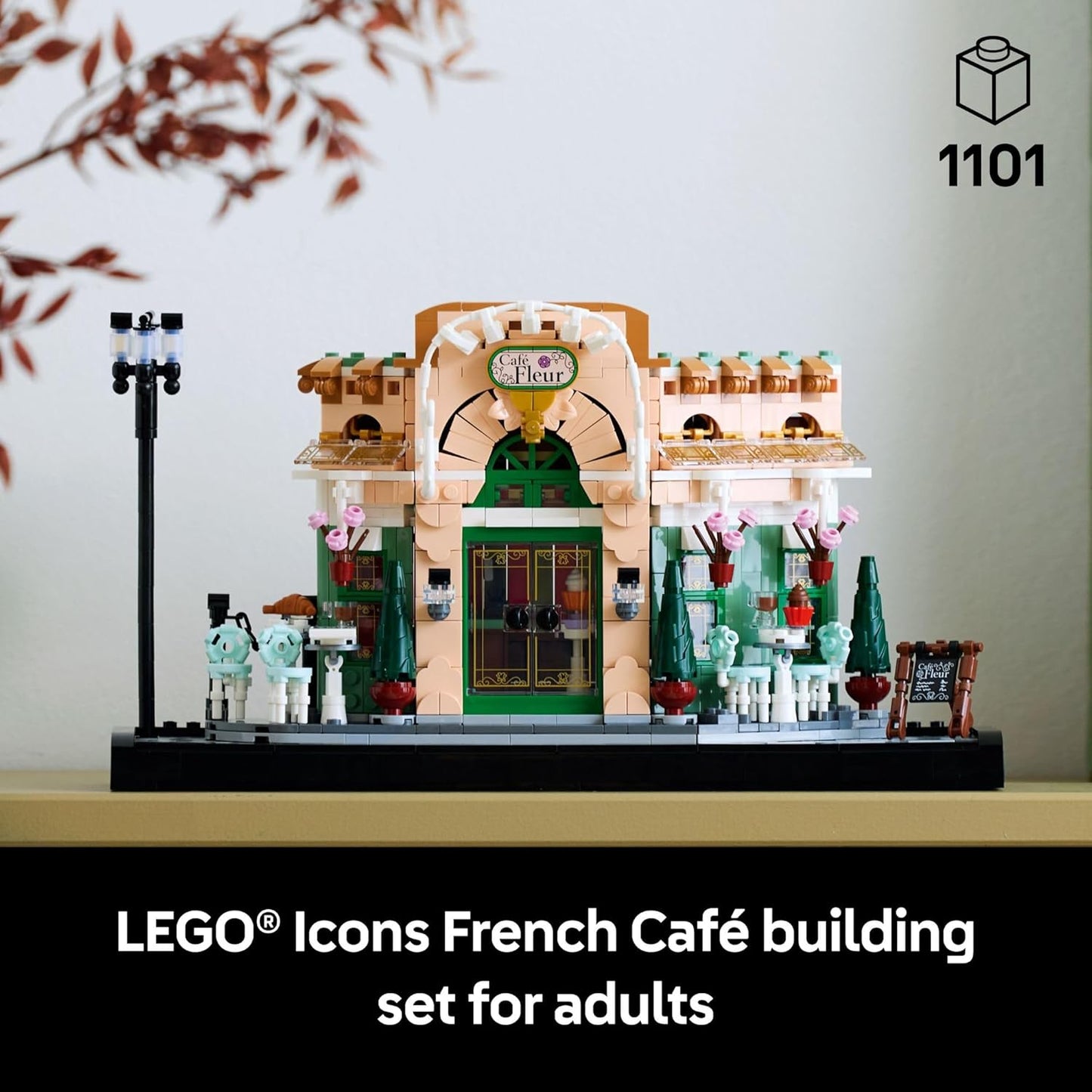 LEGO 10368 Icons French Café Paris Building Set (1101 Pieces)