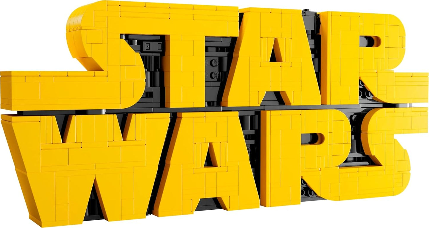 LEGO Star Wars Brick-Built Star Wars Logo Sign 75407 Building Blocks for 18+ Gift