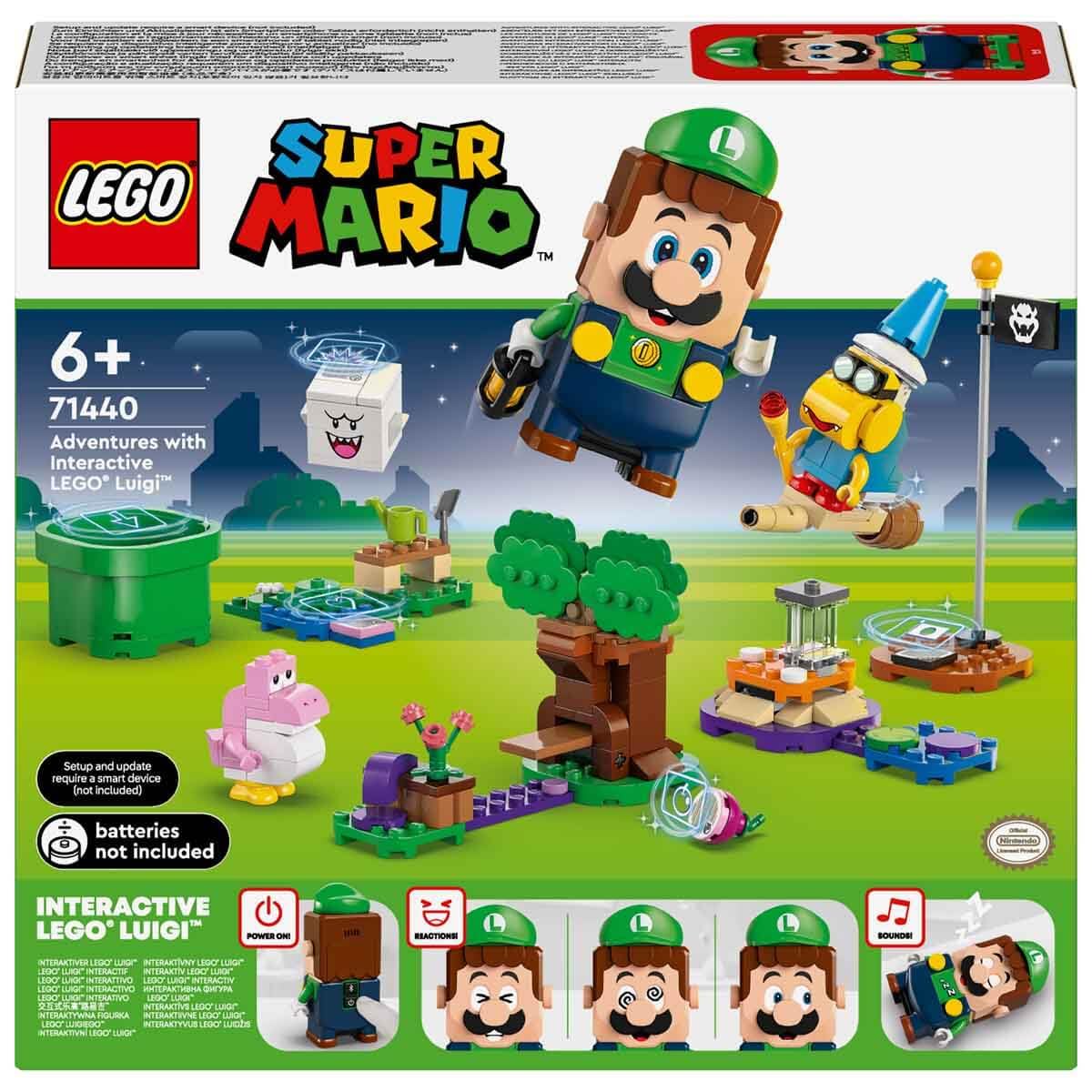 LEGO 71440 Adventures with Interactive Luigi, Super Mario! (210 Pieces) Age 6+