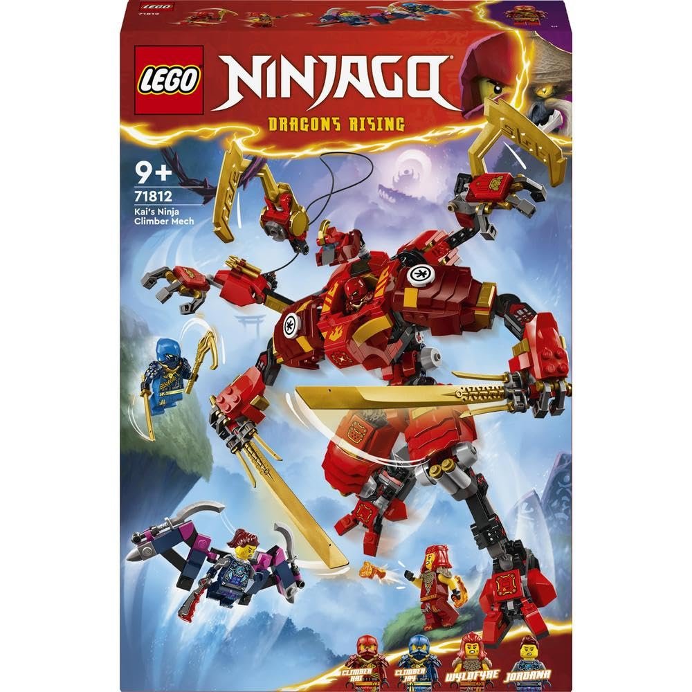 LEGO 71812 NINJAGO Kai’s Ninja Climber Mech Toy Set