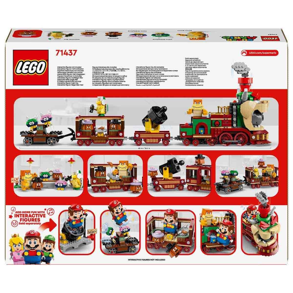 LEGO 71437 Super Mario Bowser Express Adventure Train – Build, Play & Collect with 6 Iconic Nintendo Characters!