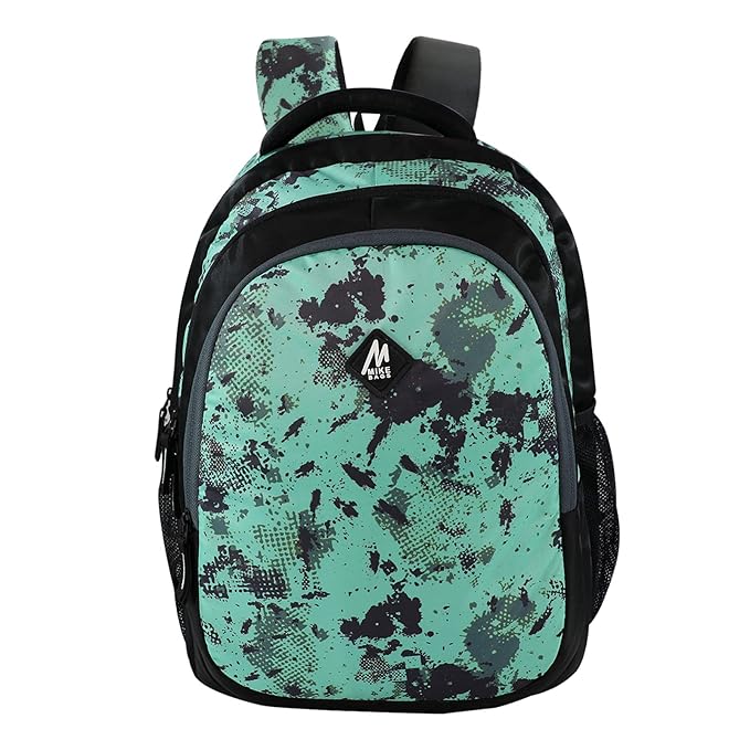 Mike School Bags Trio Backpack – 17L | Stylish & Spacious Sea Green Backpack
