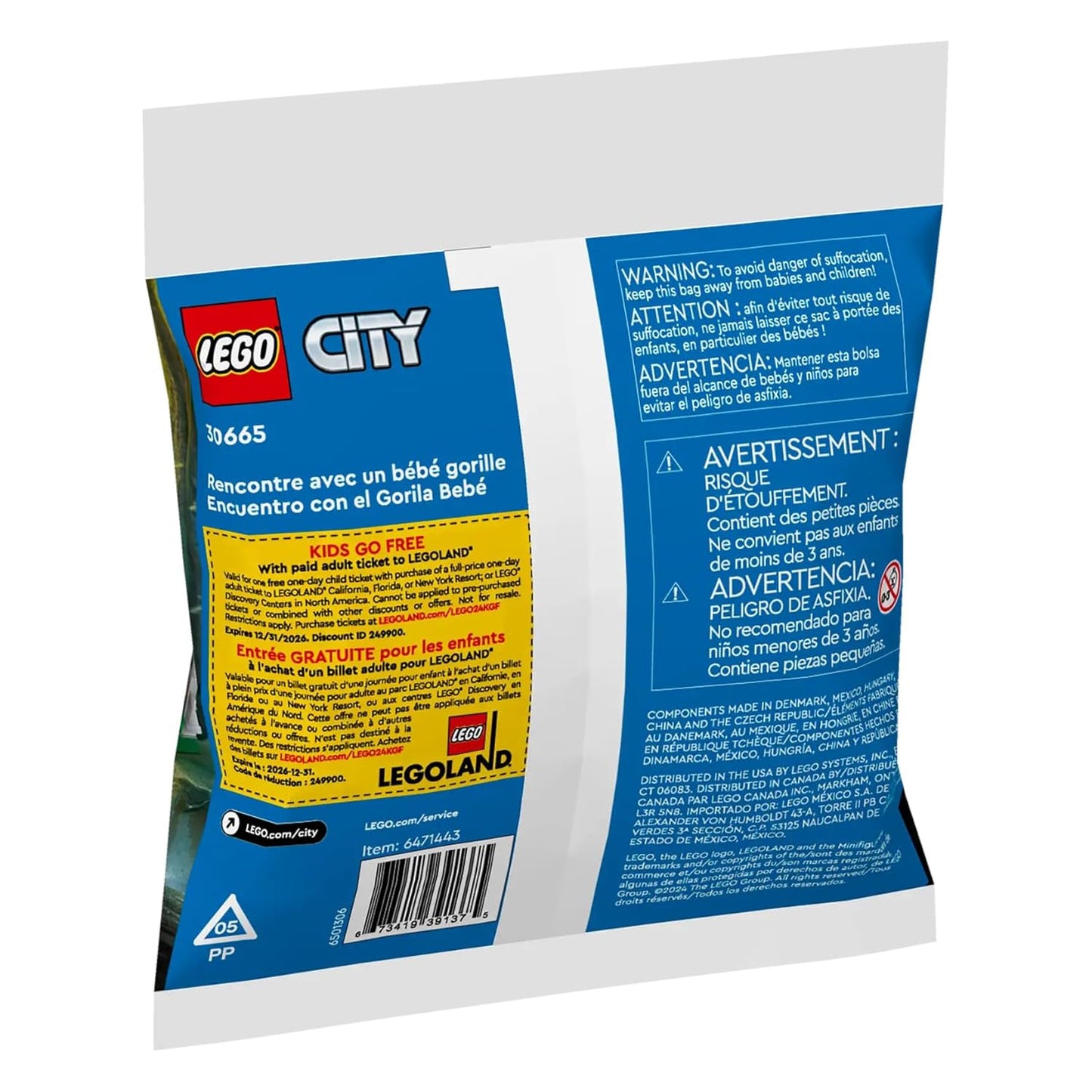 LEGO 30665 City Baby Gorilla Encounter Building Set (Polybag)