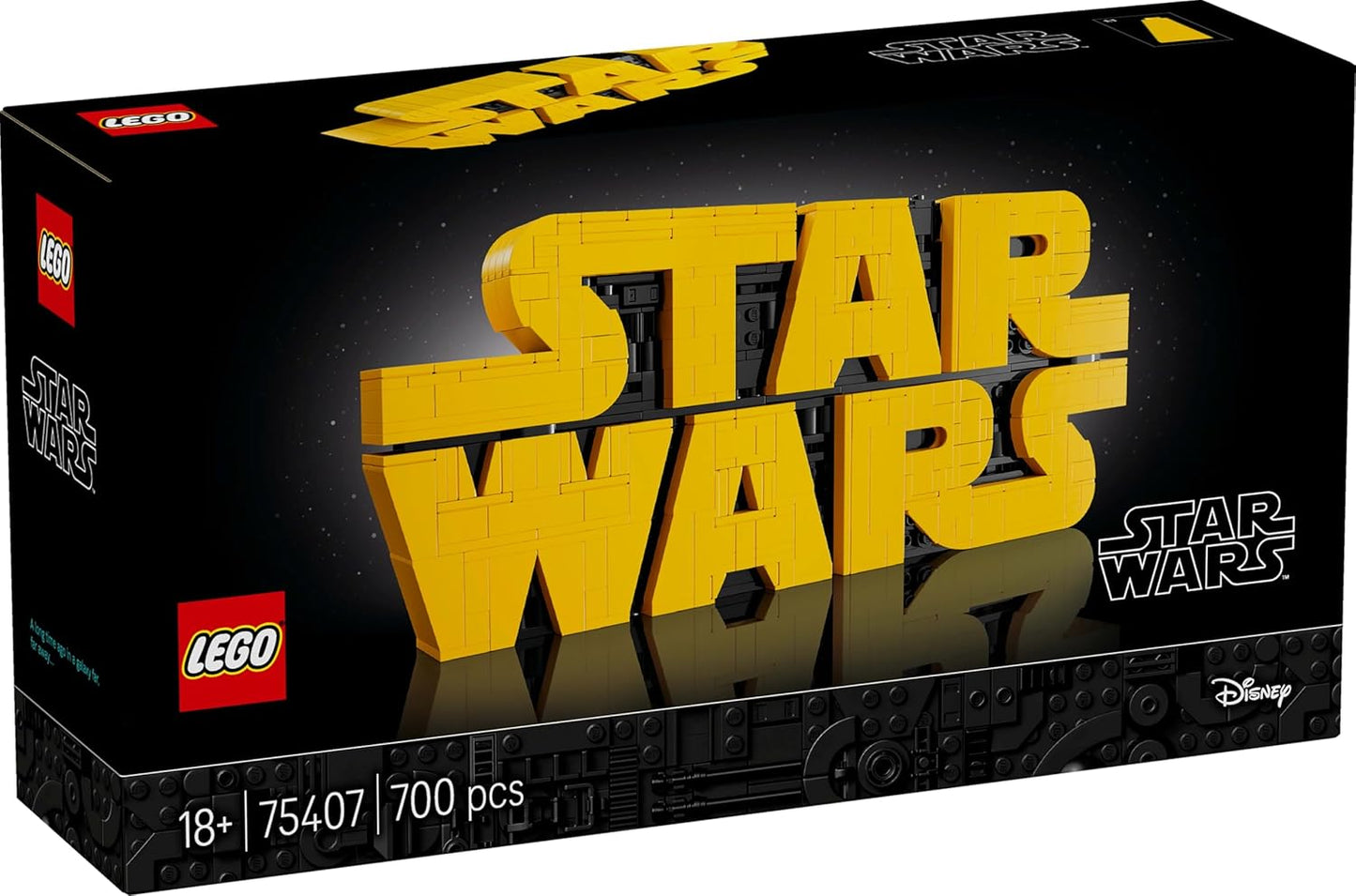 LEGO Star Wars Brick-Built Star Wars Logo Sign 75407 Building Blocks for 18+ Gift