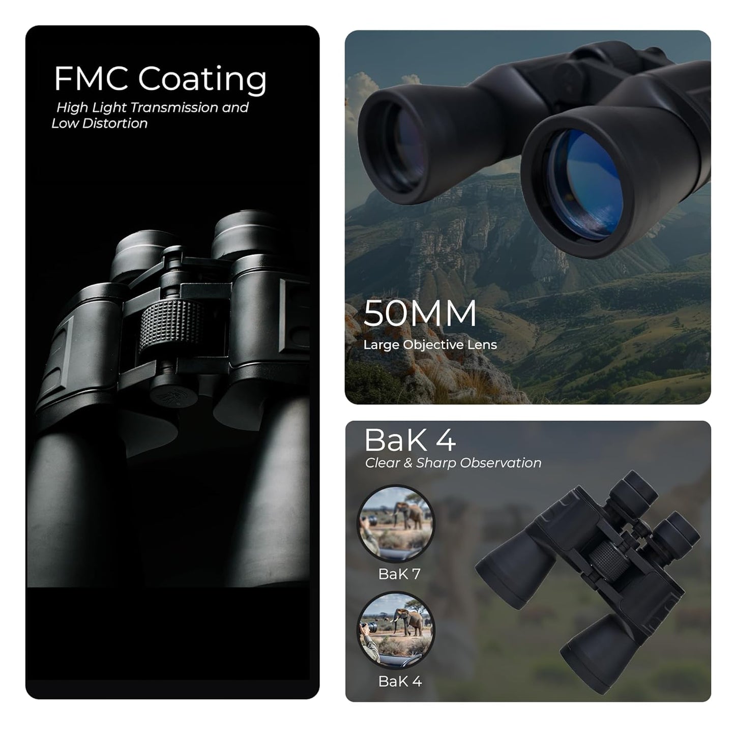 Pie Matrix Hawk 10x50 Binoculars – Power, Precision & Grip for Outdoor Pros