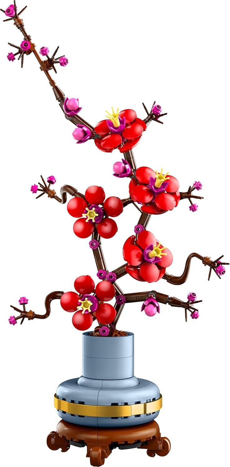 LEGO Icons Plum Blossom Flower Decor Display Set 10369 (327 Pieces)- Botonical Collection