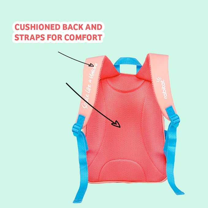 Rabitat Smash Unisex School Bag | Kids Backpack for Girls, Boys - 4 to 8 Years Age