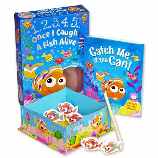 1 2 3 4 5 Once I Caught a Fish Alive Storybook and Fishing Game Set by Igloo Books