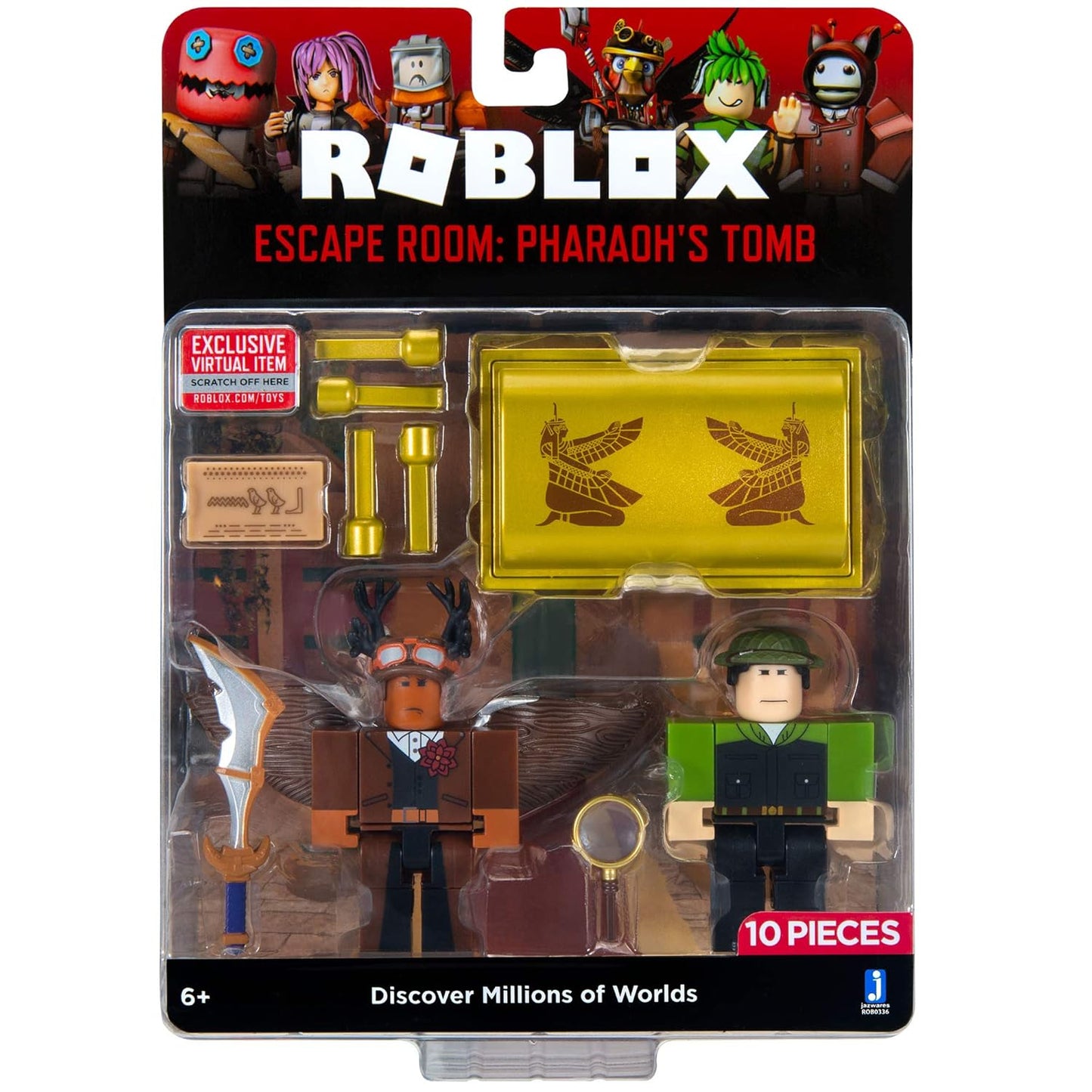 Roblox Action Collection: Escape Room – The Pharaoh’s Tomb Game Pack with Exclusive Virtual Item
