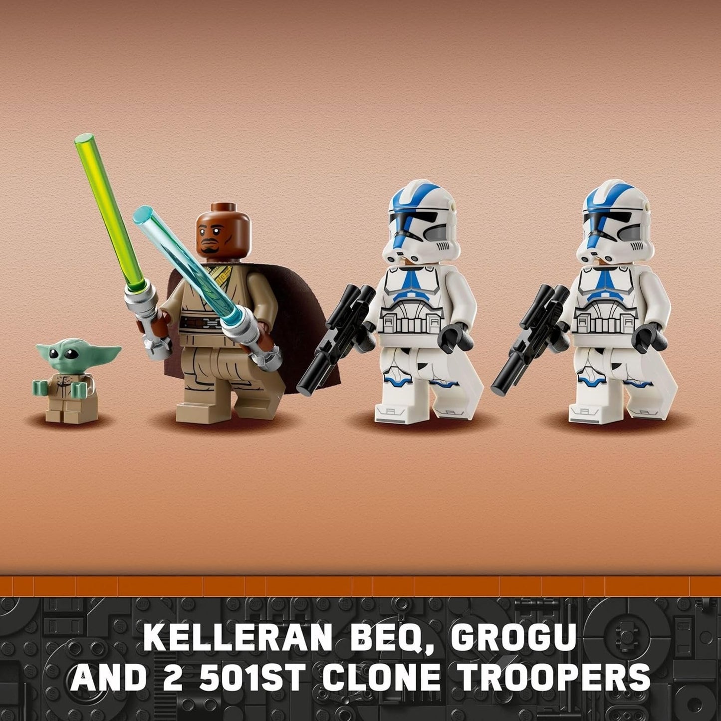 LEGO 75378 Star Wars BARC Speeder Escape, Mandalorian Toy Building Set for Kids, May The 4th Be with You Decoration with Kelleran Beq and Grogu, Star Wars Toy for Boys, Girls and Fans Ages 8 and Up