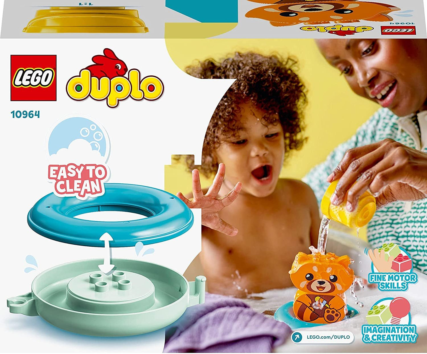 LEGO DUPLO My First Bath Time Fun: Floating Red Panda 10964 Building Toy (5 Pieces)