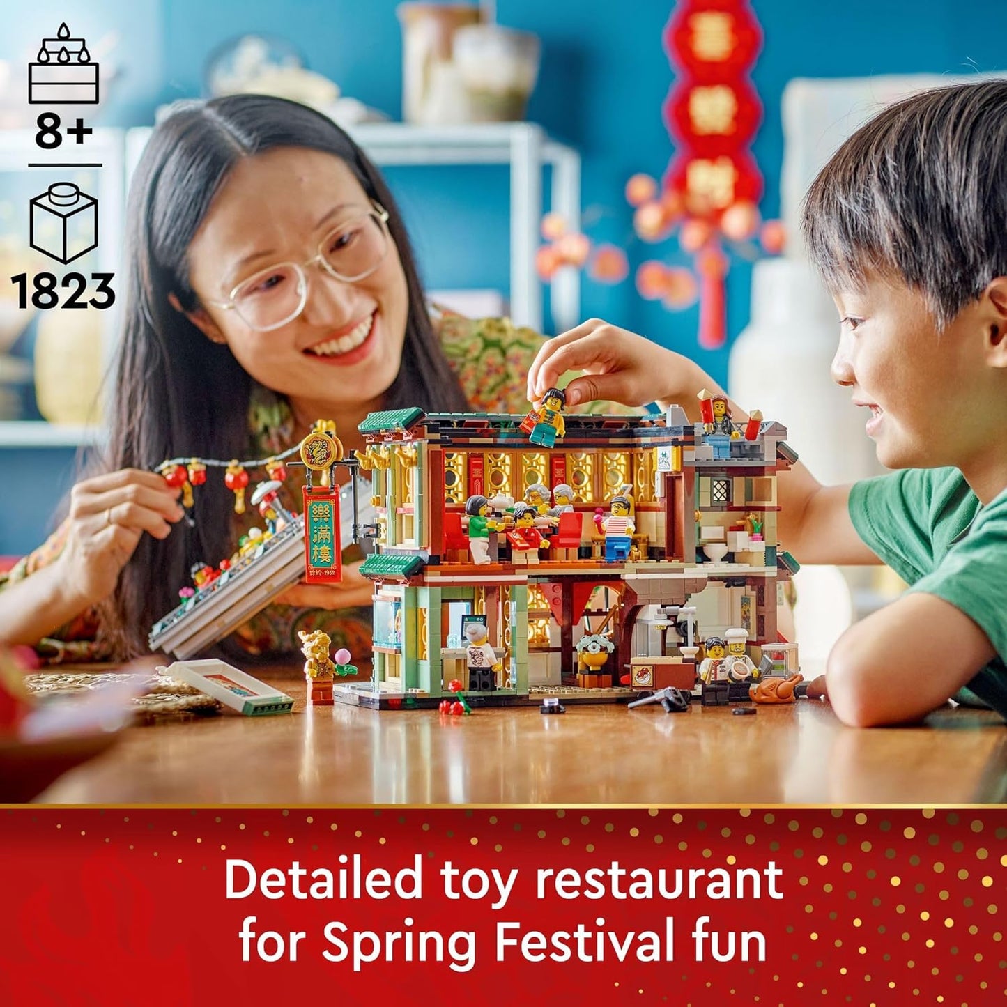 LEGO 80113 Spring Festival Family Reunion Celebration Restaurant Toy (1823 Pieces)