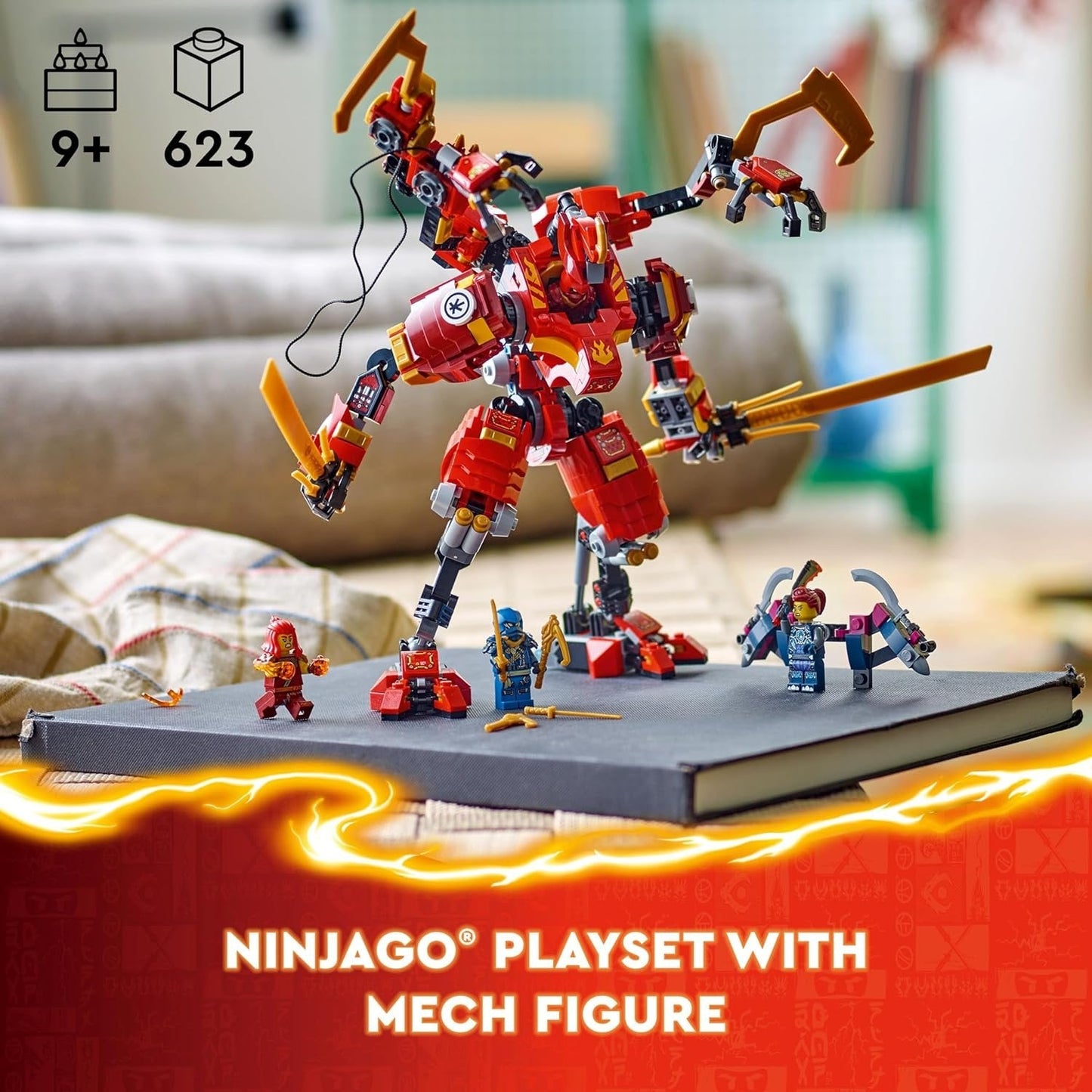 LEGO 71812 NINJAGO Kai’s Ninja Climber Mech Toy Set