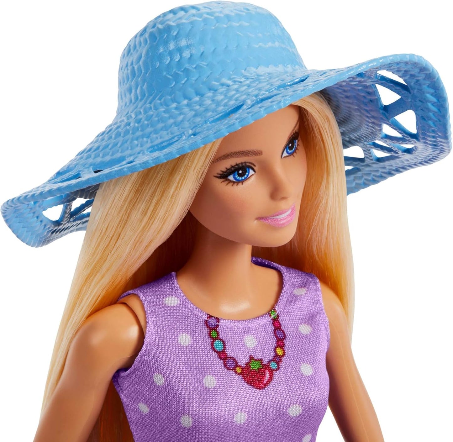 Barbie Family & Friends Dolls & Accessories Playset, Picnic-Themed Playset with Fashion & Small Dolls, Plus 9 Pieces Including Food, JBF43