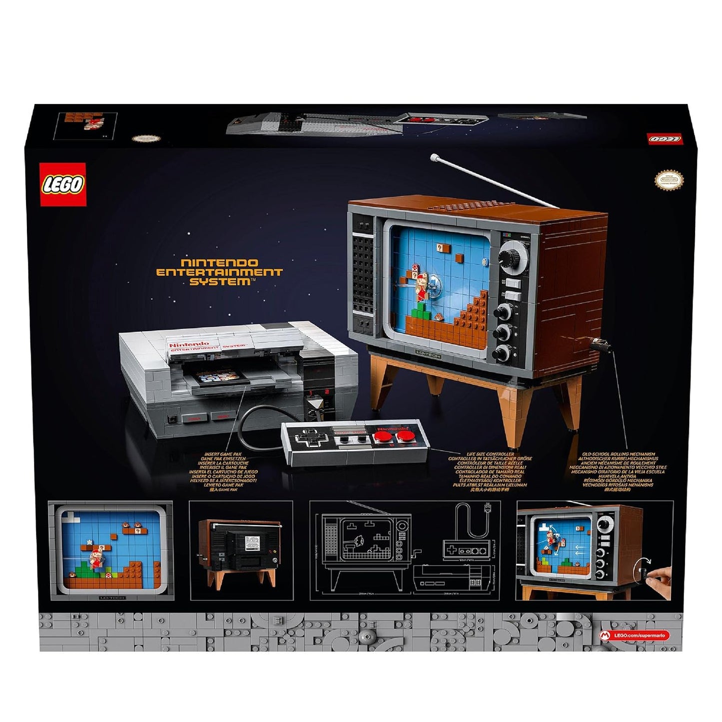 LEGO Nintendo Entertainment System 71374 NES Building Kit (2,646 Pieces) Multicolor