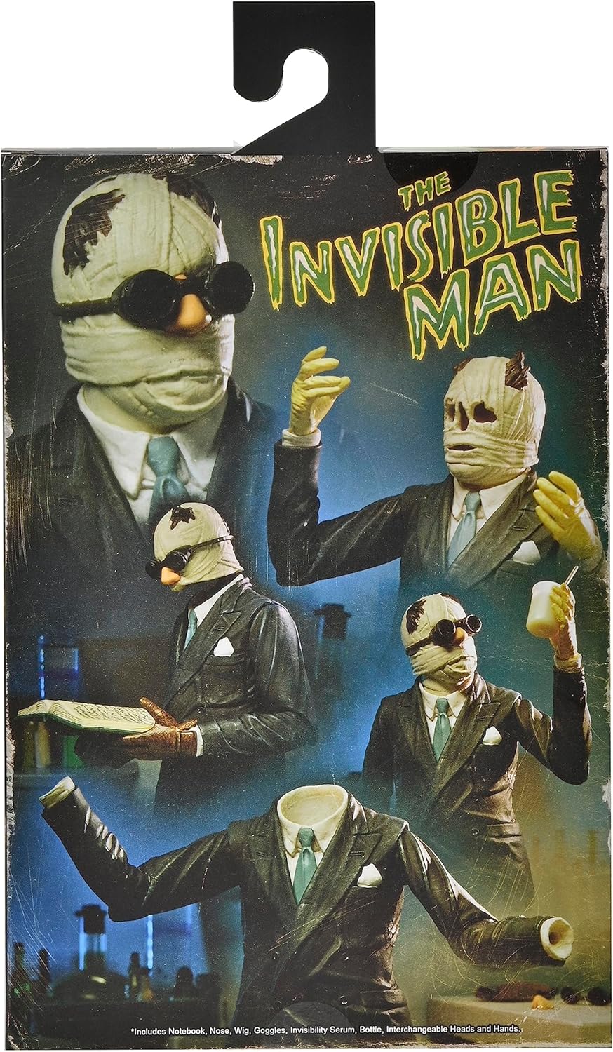 NECA - Universal Monsters - 7” Scale Action Figure - Ultimate Invisible Man Figure (Color)