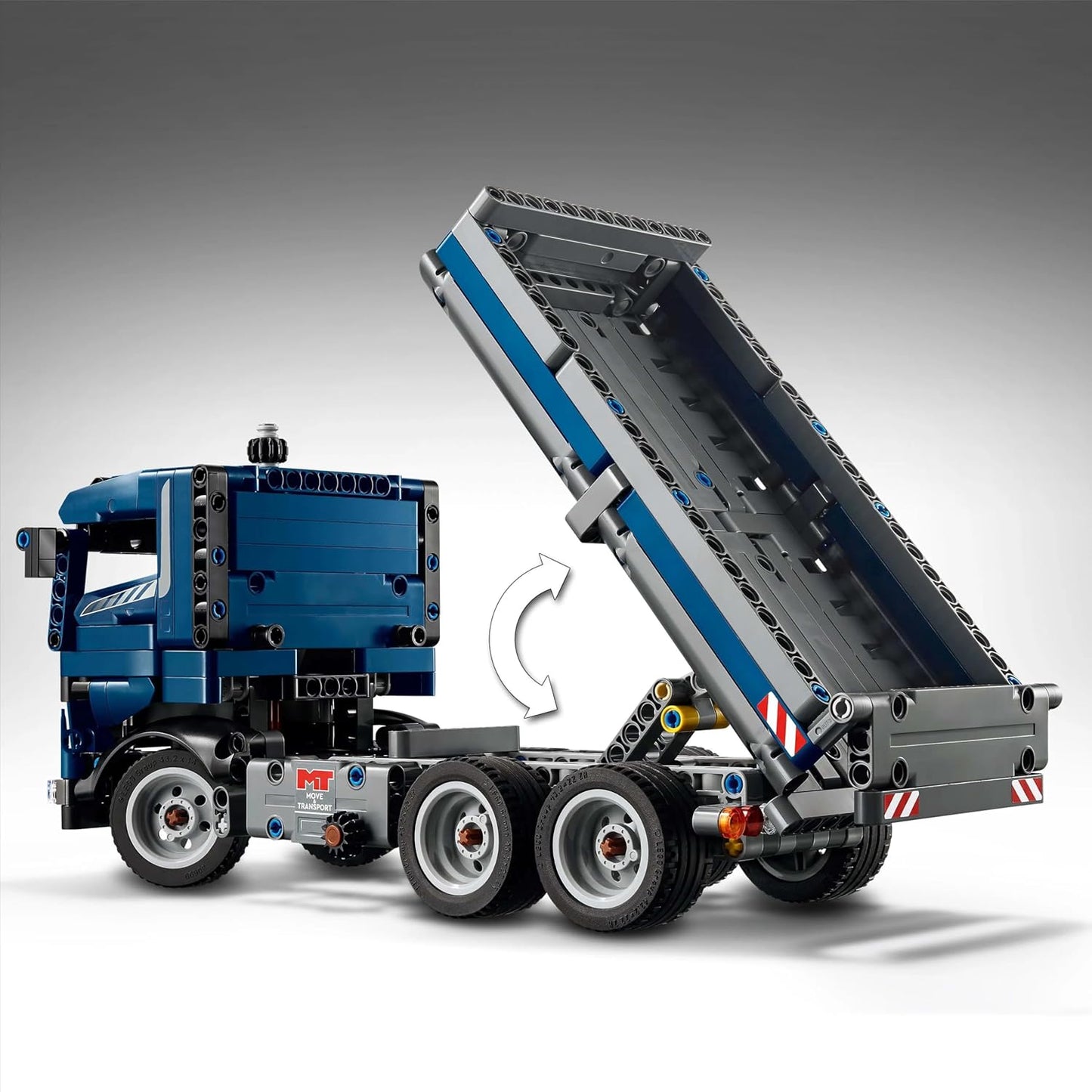 LEGO Technic Tipping Dump Truck Toy, Blue Construction Vehicle Set 42203 Building Blocks Toys for 9+ Gift for Boys and Girls