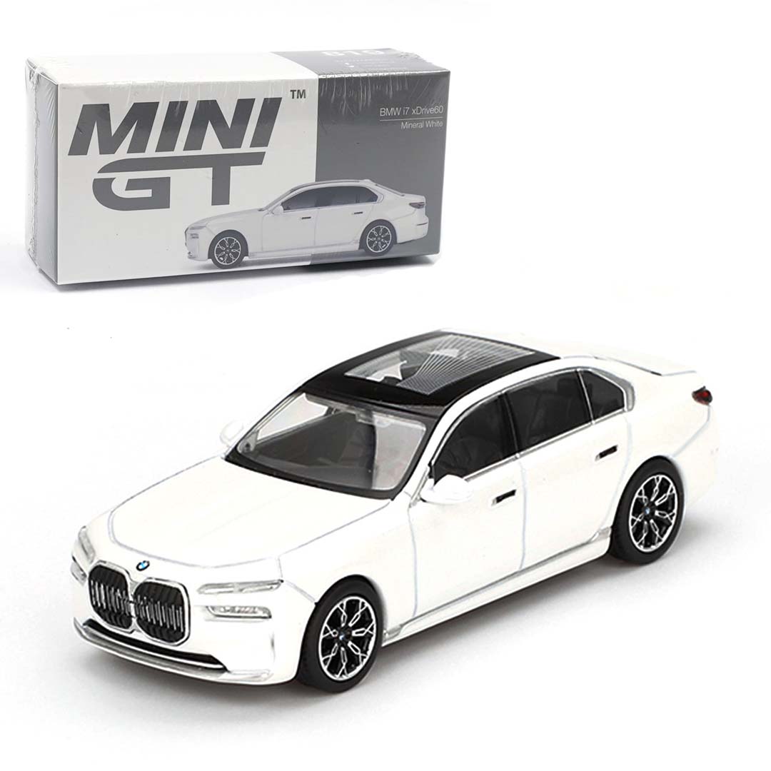 Mini GT BMW i7 xDrive60 Mineral White