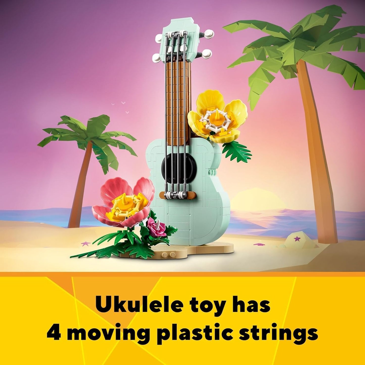 LEGO 31156 Tropical Ukulele 3in1 Toy Set (387 Pieces)